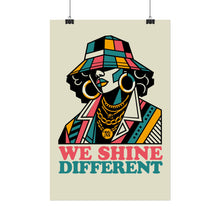 Load image into Gallery viewer, We Shine Different Art Print - Black Girl Art Show Official Show Poster