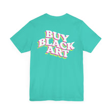 Load image into Gallery viewer, BUY BLACK ART TEE - TEAL