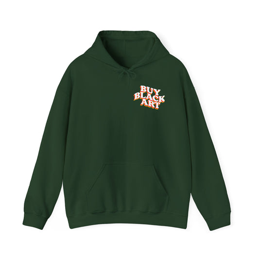BUY BLACK ART HOODIE - FOREST GREEN