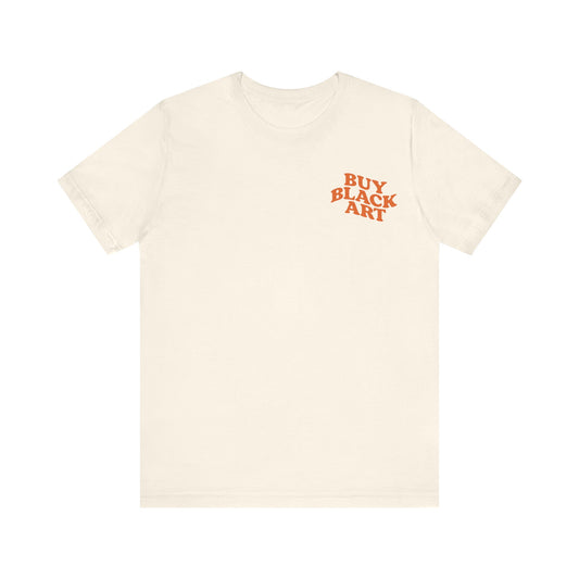 Buy Black Art Tshirt - Cream & Tangerine