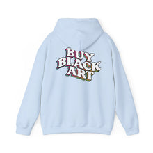 Load image into Gallery viewer, BUY BLACK ART HOODIE - BABY BLUE