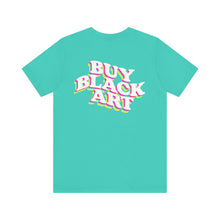 Load image into Gallery viewer, BUY BLACK ART TEE - TEAL