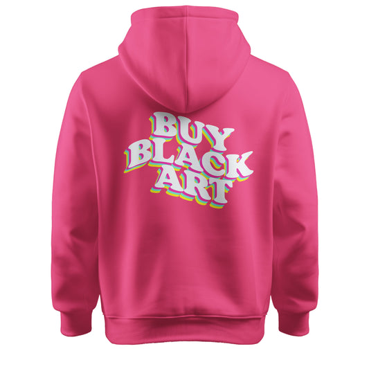 Buy Black Art Hoodie - PINK