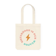 Load image into Gallery viewer, Sisterhood is Our Weapon -Official Black Girl Art Show Tote Bag
