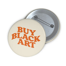 Load image into Gallery viewer, Buy Black Art - Cream &amp; Tangerine - Pin Button
