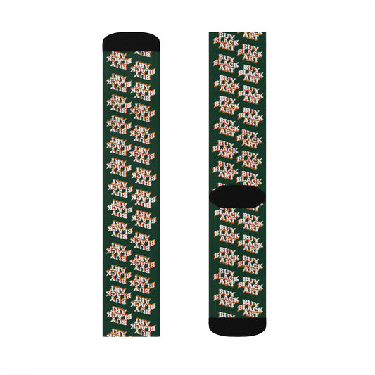 Buy Black Art Socks - Forest Green