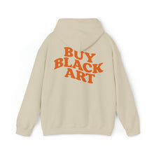 Load image into Gallery viewer, Buy Black Art Hoodie - Cream &amp; Tangerine
