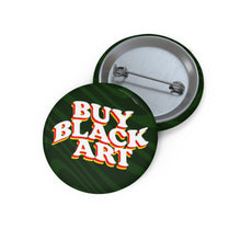 Load image into Gallery viewer, Buy Black Art - Forest Green Pin Button
