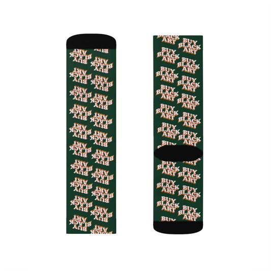 Buy Black Art Socks - Forest Green