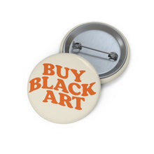 Load image into Gallery viewer, Buy Black Art - Cream &amp; Tangerine - Pin Button
