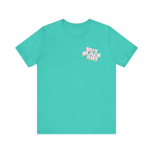 BUY BLACK ART TEE - TEAL
