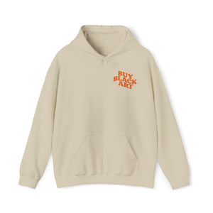 Buy Black Art Hoodie - Cream & Tangerine