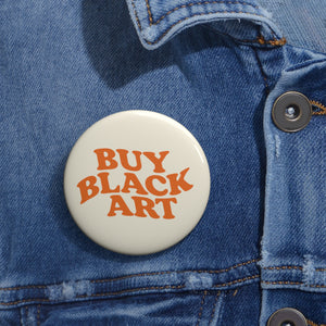 Buy Black Art - Cream & Tangerine - Pin Button