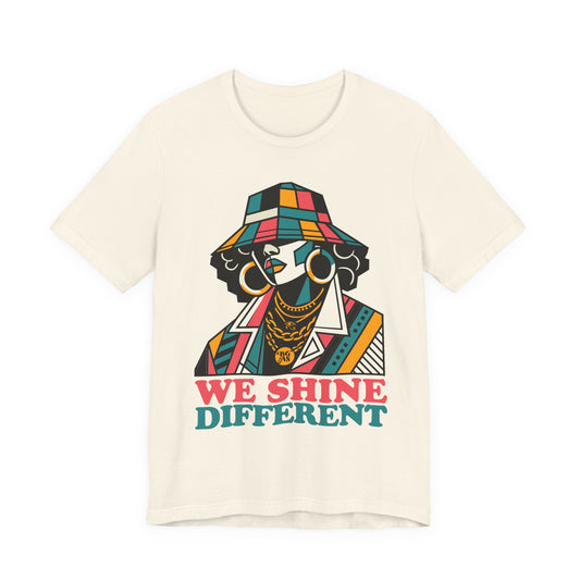 WE SHINE DIFFERENT - Black Girl Art Show Official Show Tee