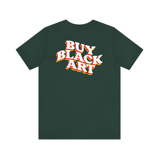 Buy Black Art Tshirt - Forest Green