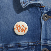 Load image into Gallery viewer, Buy Black Art - Cream &amp; Tangerine - Pin Button
