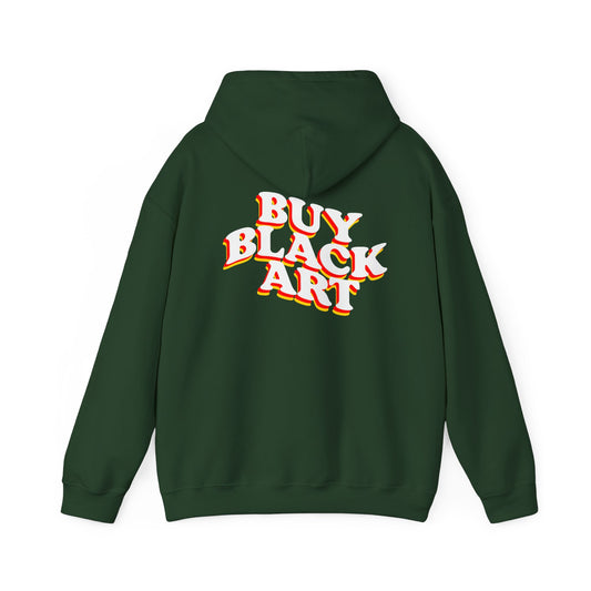 BUY BLACK ART HOODIE - FOREST GREEN
