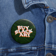 Load image into Gallery viewer, Buy Black Art - Forest Green Pin Button
