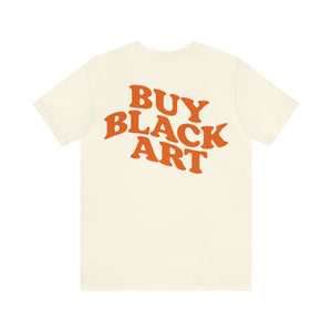 Buy Black Art Tshirt - Cream & Tangerine