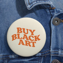 Load image into Gallery viewer, Buy Black Art - Cream &amp; Tangerine - Pin Button
