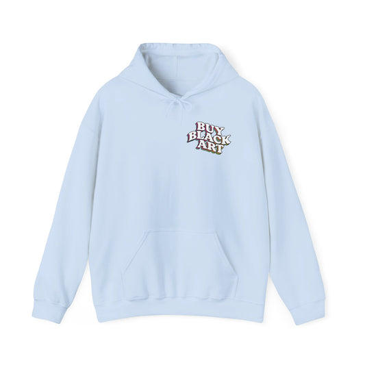 BUY BLACK ART HOODIE - BABY BLUE